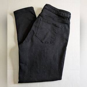 Parasuco C8205K Black Stretch Denim Jeans Straight Leg Women's Size 12